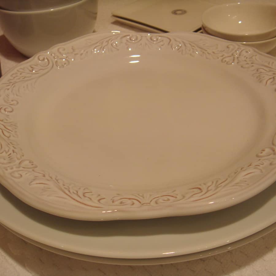Dinecraft dinner plate on a clean studio surface